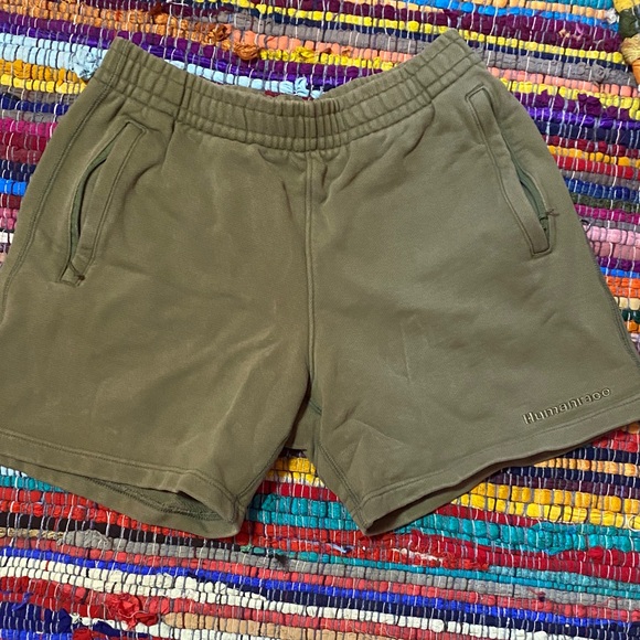 adidas Women's Olive Athletic Shorts - Picture 1 of 4